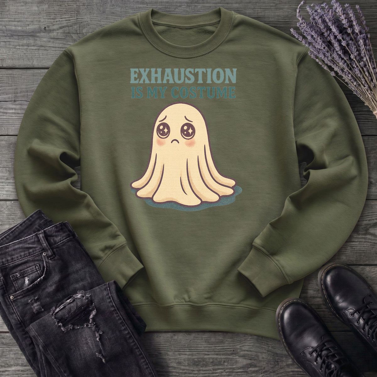 Exhaustion Is My Costume Sweatshirt