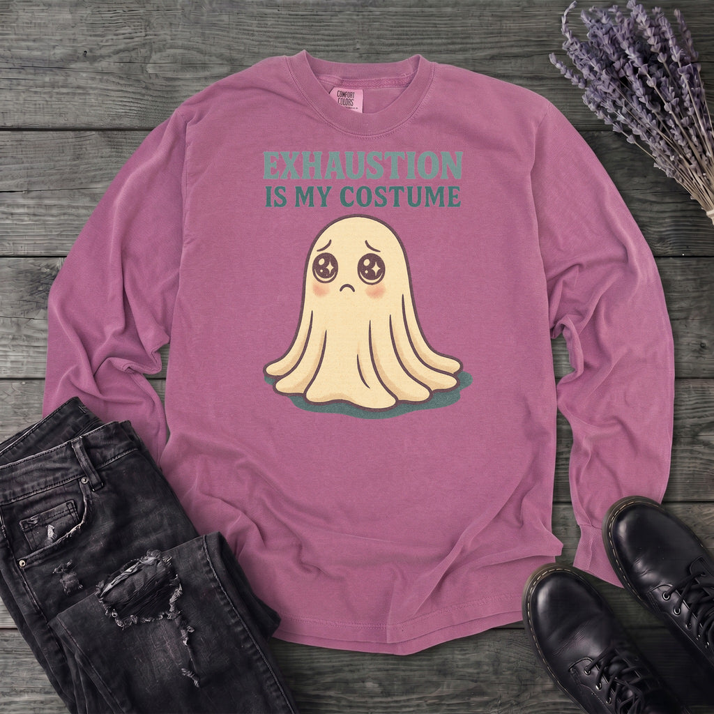 Exhaustion Is My Costume Long Sleeve T-Shirt