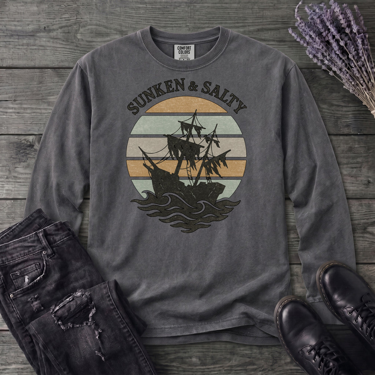 Sunken And Salty Long Sleeve T-Shirt