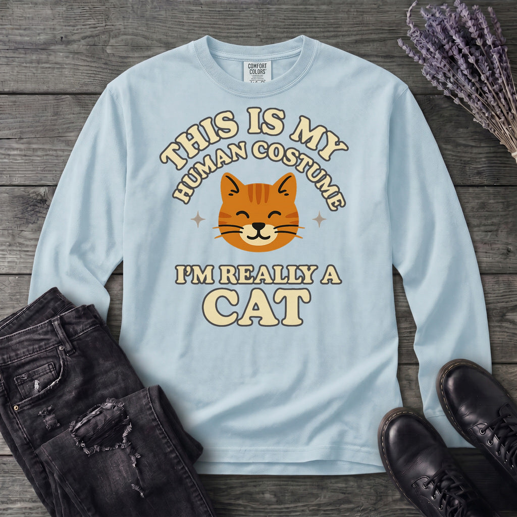 Human Costume Cat Long Sleeve T-Shirt