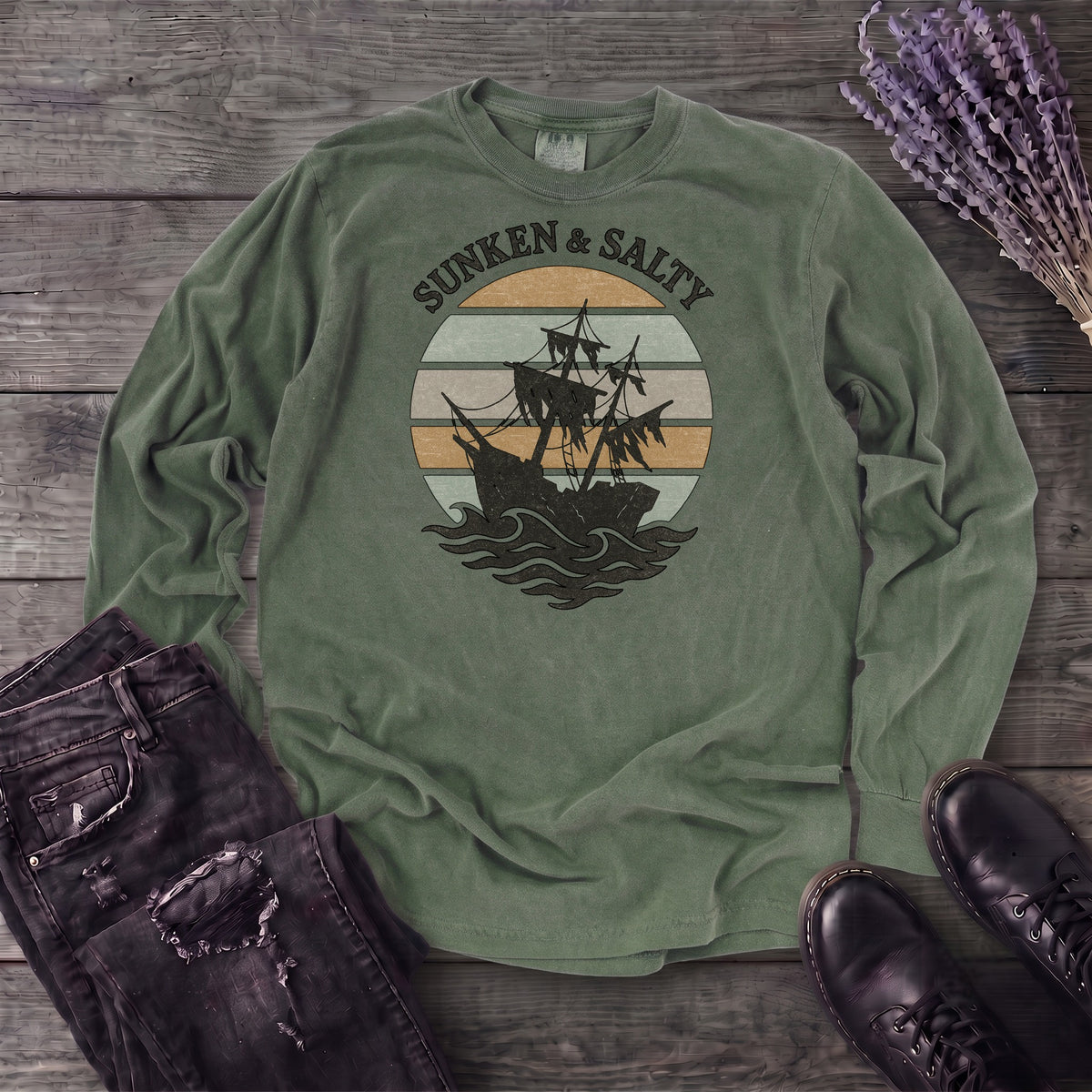 Sunken And Salty Long Sleeve T-Shirt