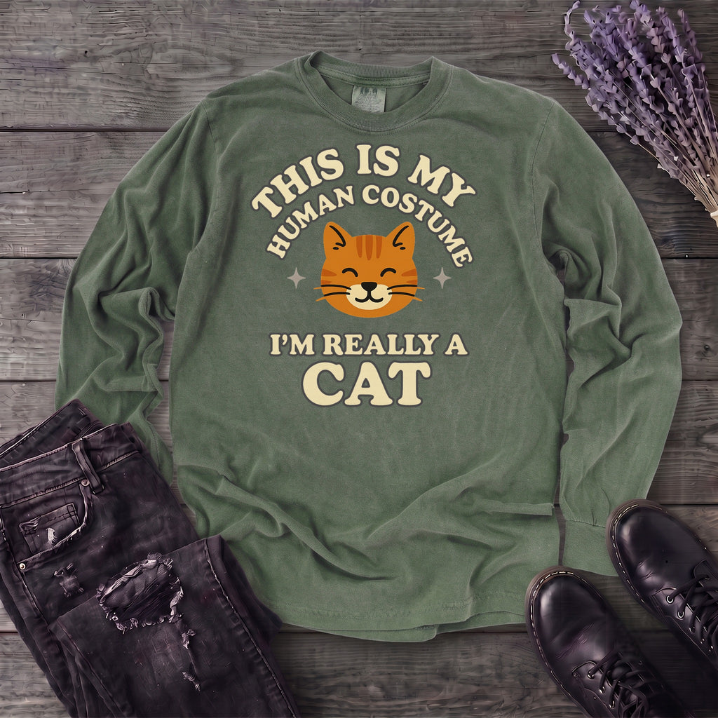 Human Costume Cat Long Sleeve T-Shirt
