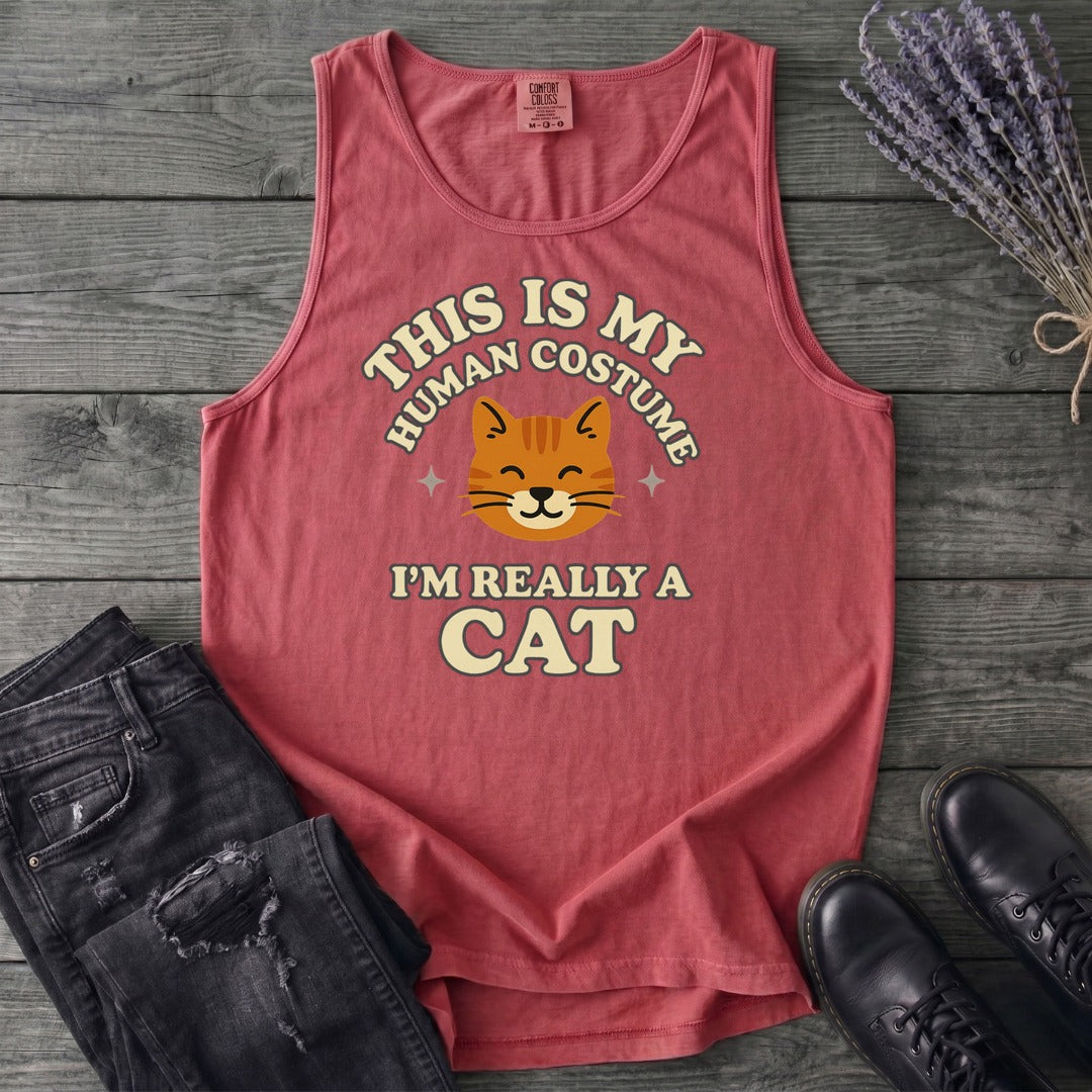 Human Costume Cat Tank Top