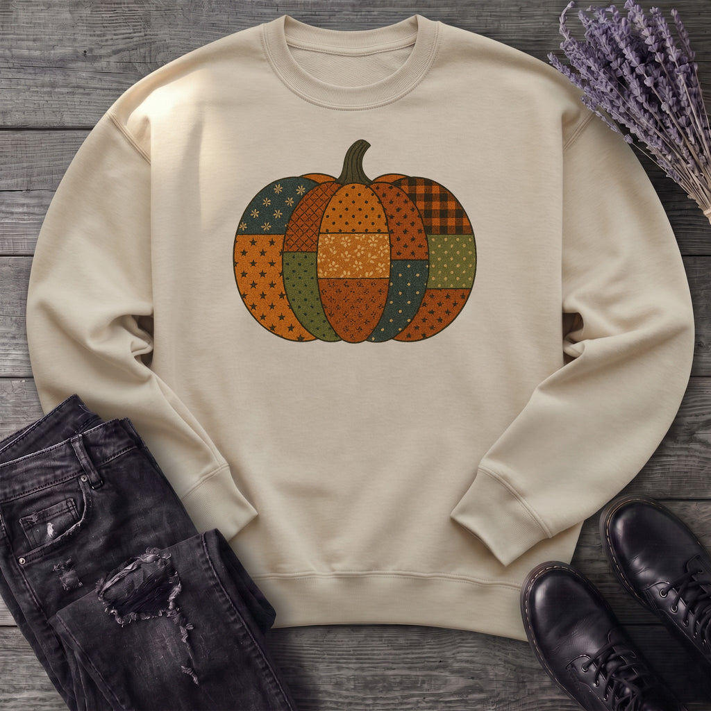 Patchwork Pumpkin Sweatshirt
