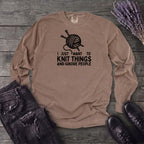 Knit Things And Ignore People Long Sleeve T-Shirt