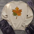 Patchwork Maple Leaf Sweatshirt