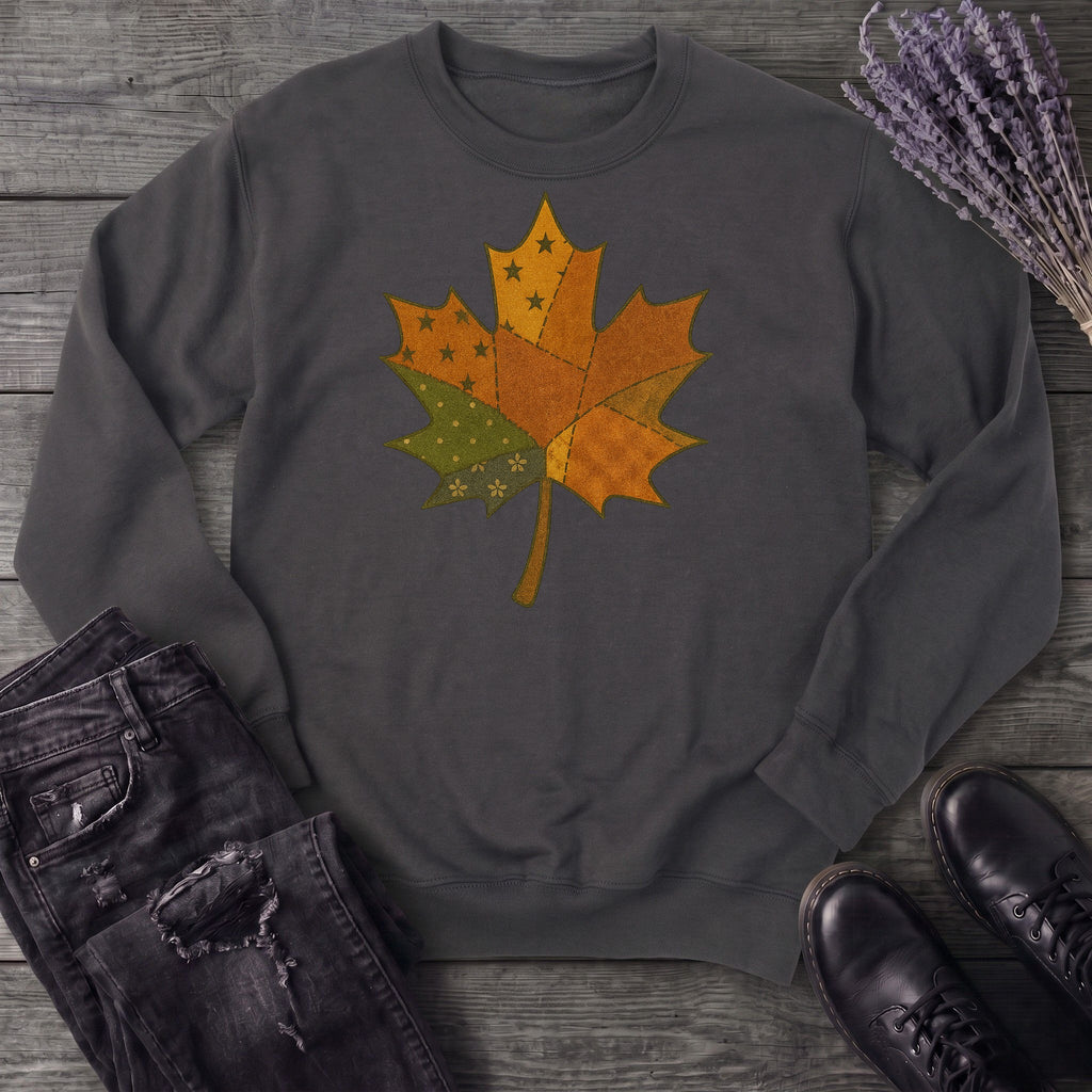 Patchwork Maple Leaf Sweatshirt