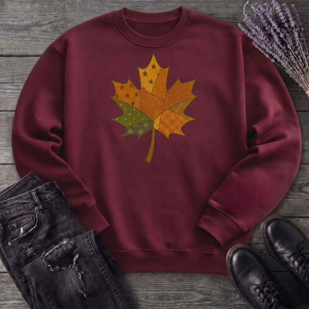 Patchwork Maple Leaf Sweatshirt