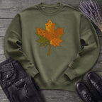 Patchwork Maple Leaf Sweatshirt