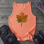Patchwork Maple Leaf Tank Top
