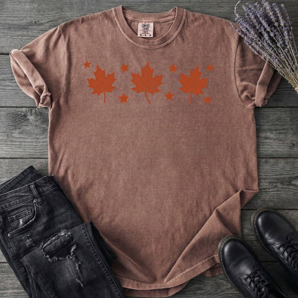 Autumn Leaves And Stars T-Shirt