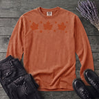 Autumn Leaves And Stars Long Sleeve T-Shirt