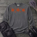 Autumn Leaves And Stars Long Sleeve T-Shirt