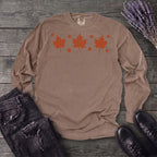 Autumn Leaves And Stars Long Sleeve T-Shirt