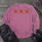 Autumn Leaves And Stars Long Sleeve T-Shirt