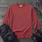 Autumn Leaves And Stars Long Sleeve T-Shirt