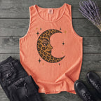 Leopard Print Crescent Moon Tank Top