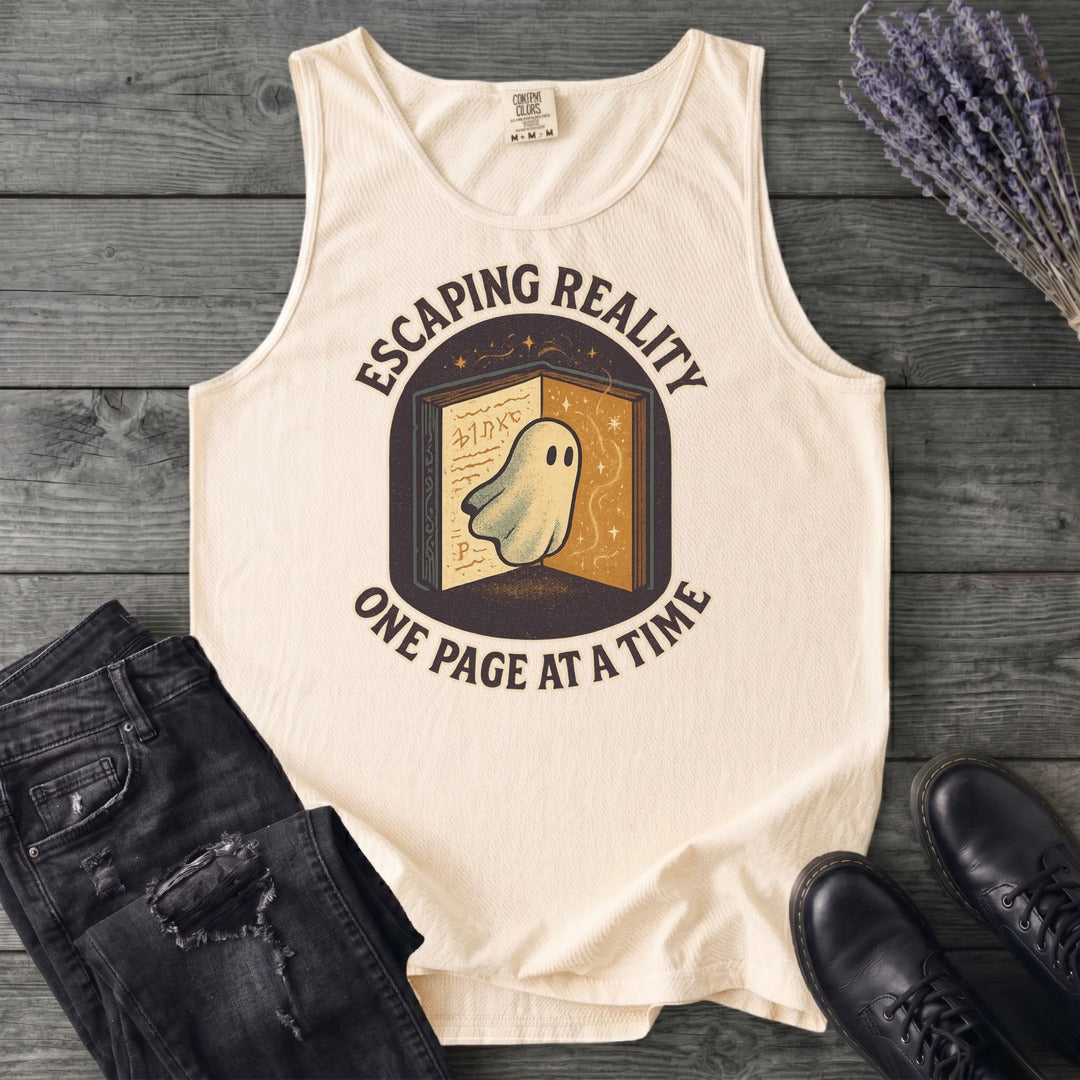 Escaping Reality One Page At A Time Tank Top