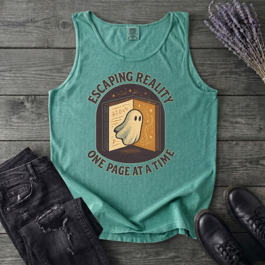 Escaping Reality One Page At A Time Tank Top