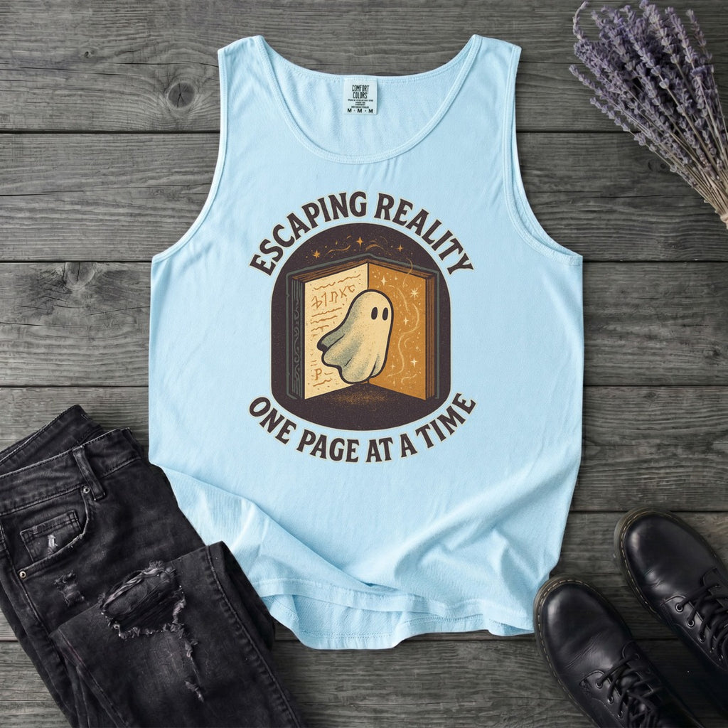 Escaping Reality One Page At A Time Tank Top