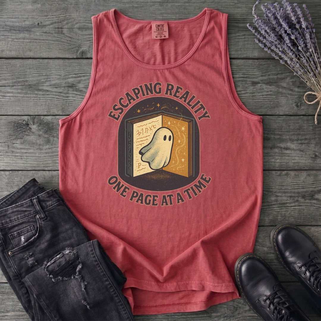 Escaping Reality One Page At A Time Tank Top