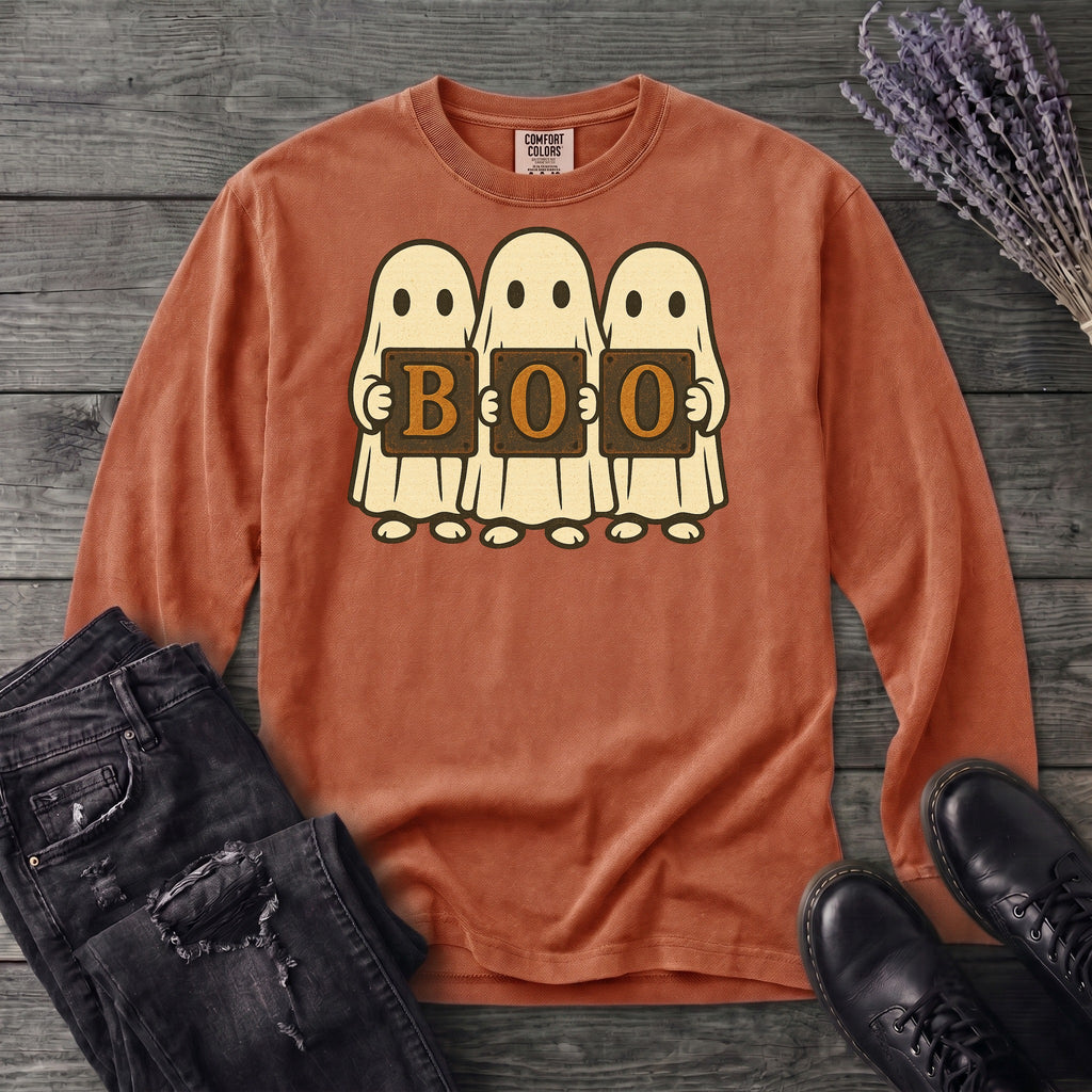 Boo Ghosts Long Sleeve T-Shirt