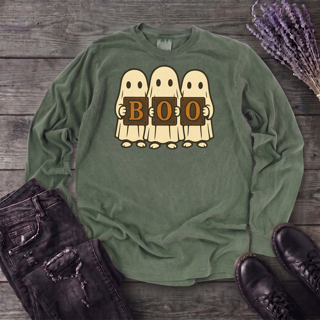 Boo Ghosts Long Sleeve T-Shirt