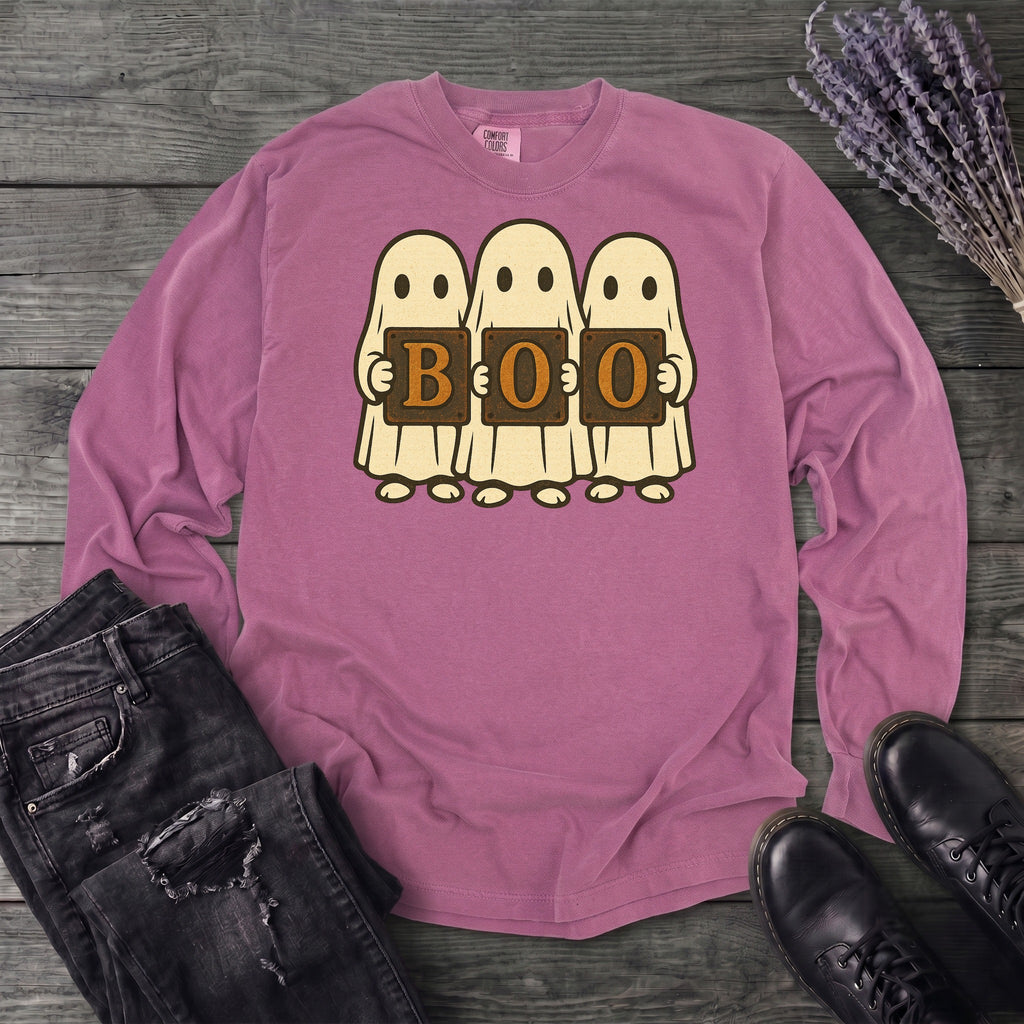 Boo Ghosts Long Sleeve T-Shirt