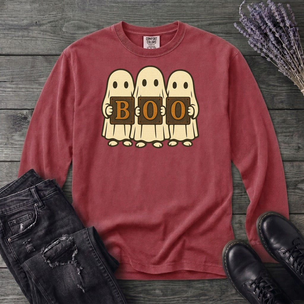 Boo Ghosts Long Sleeve T-Shirt