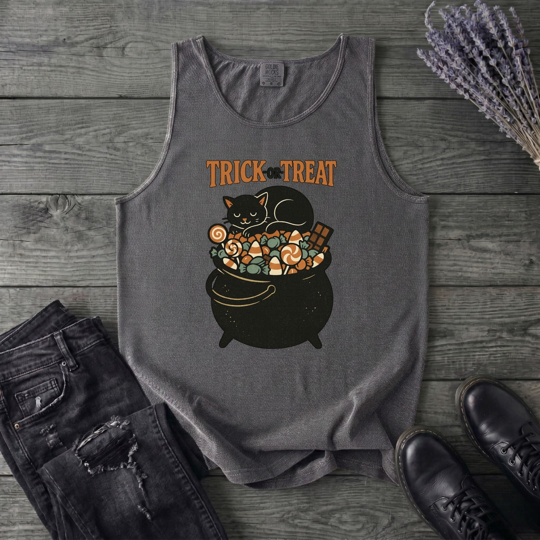 Trick Or Treat Candy Cauldron Tank Top
