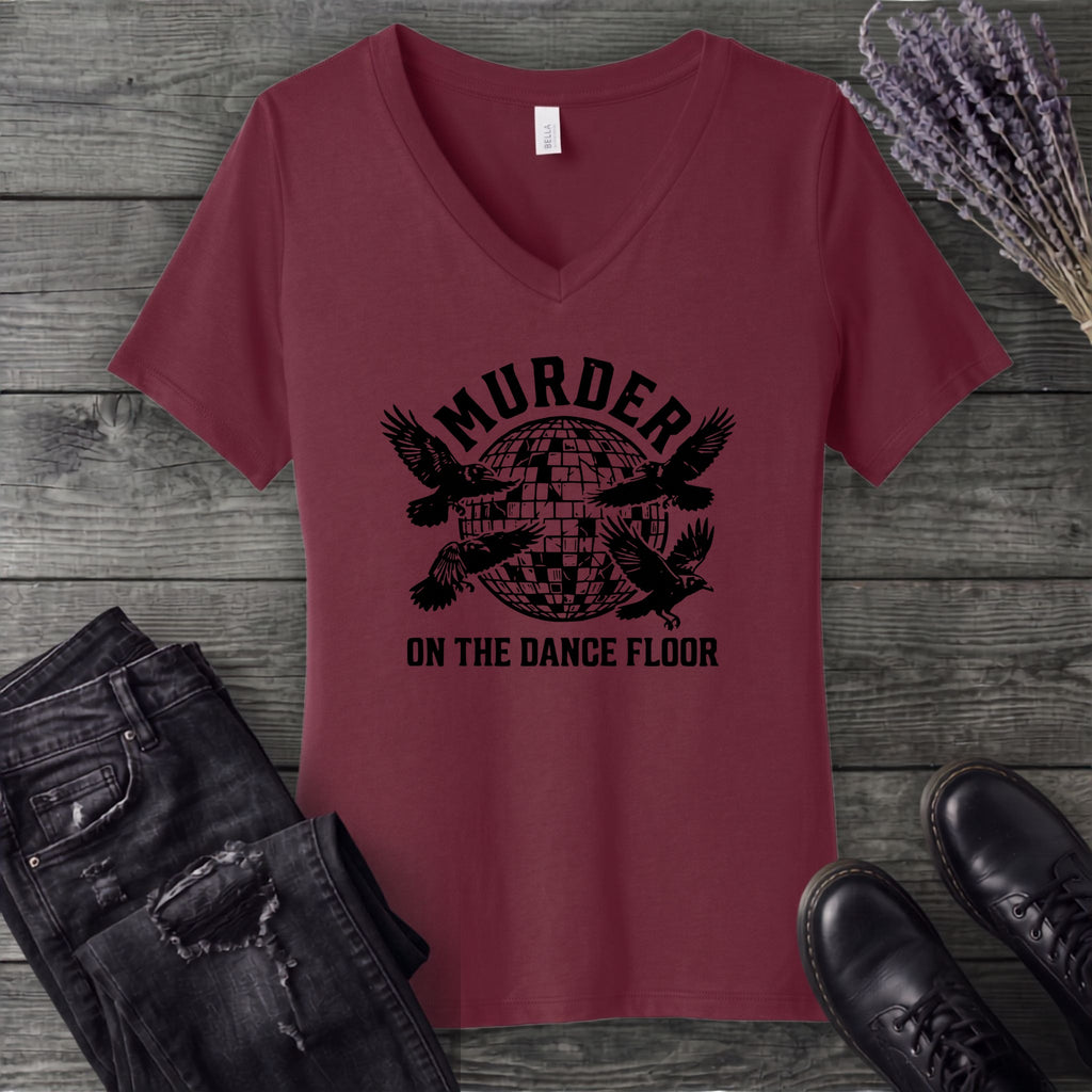 Murder On The Dance Floor V-Neck T-Shirt