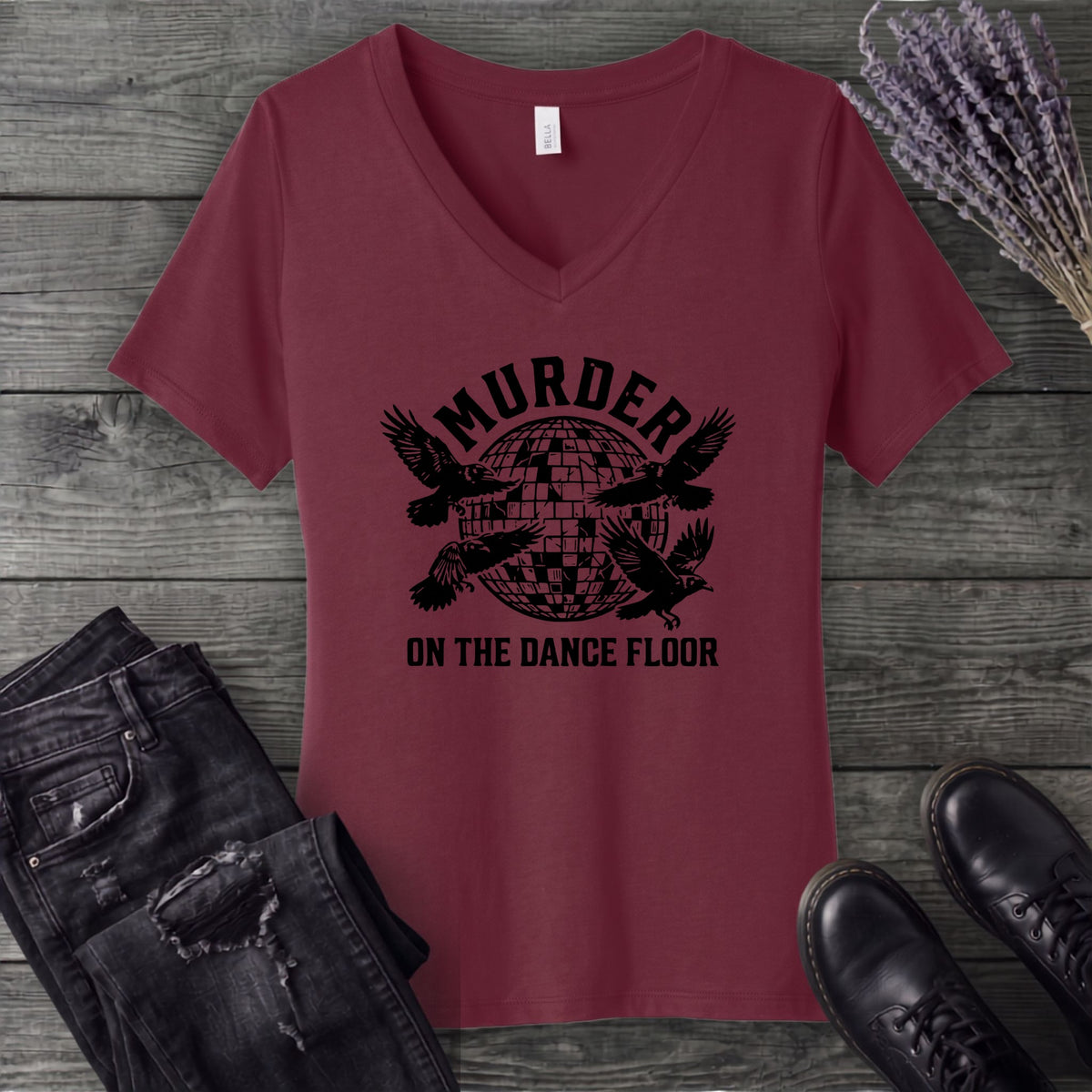 Murder On The Dance Floor V-Neck T-Shirt