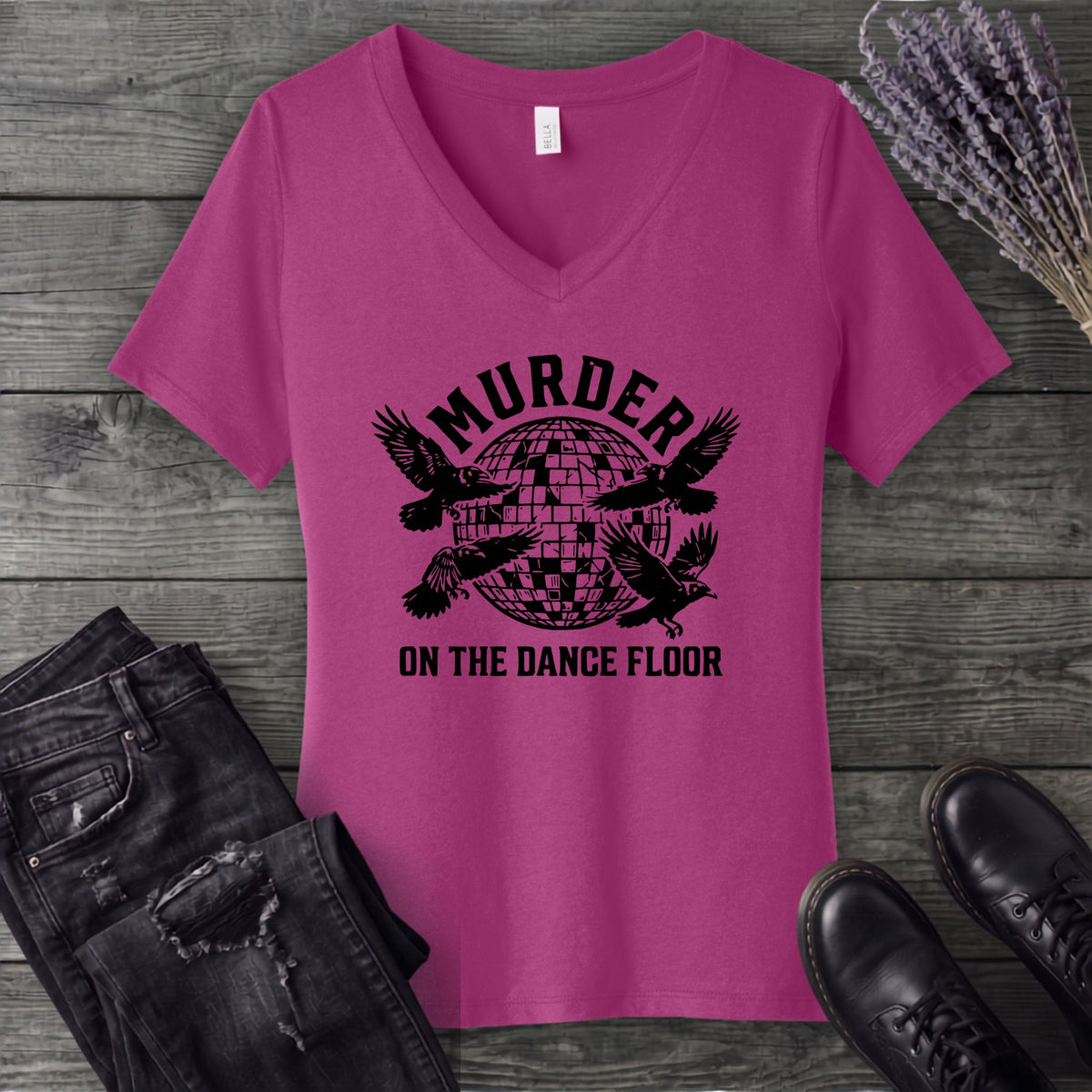 Murder On The Dance Floor V-Neck T-Shirt