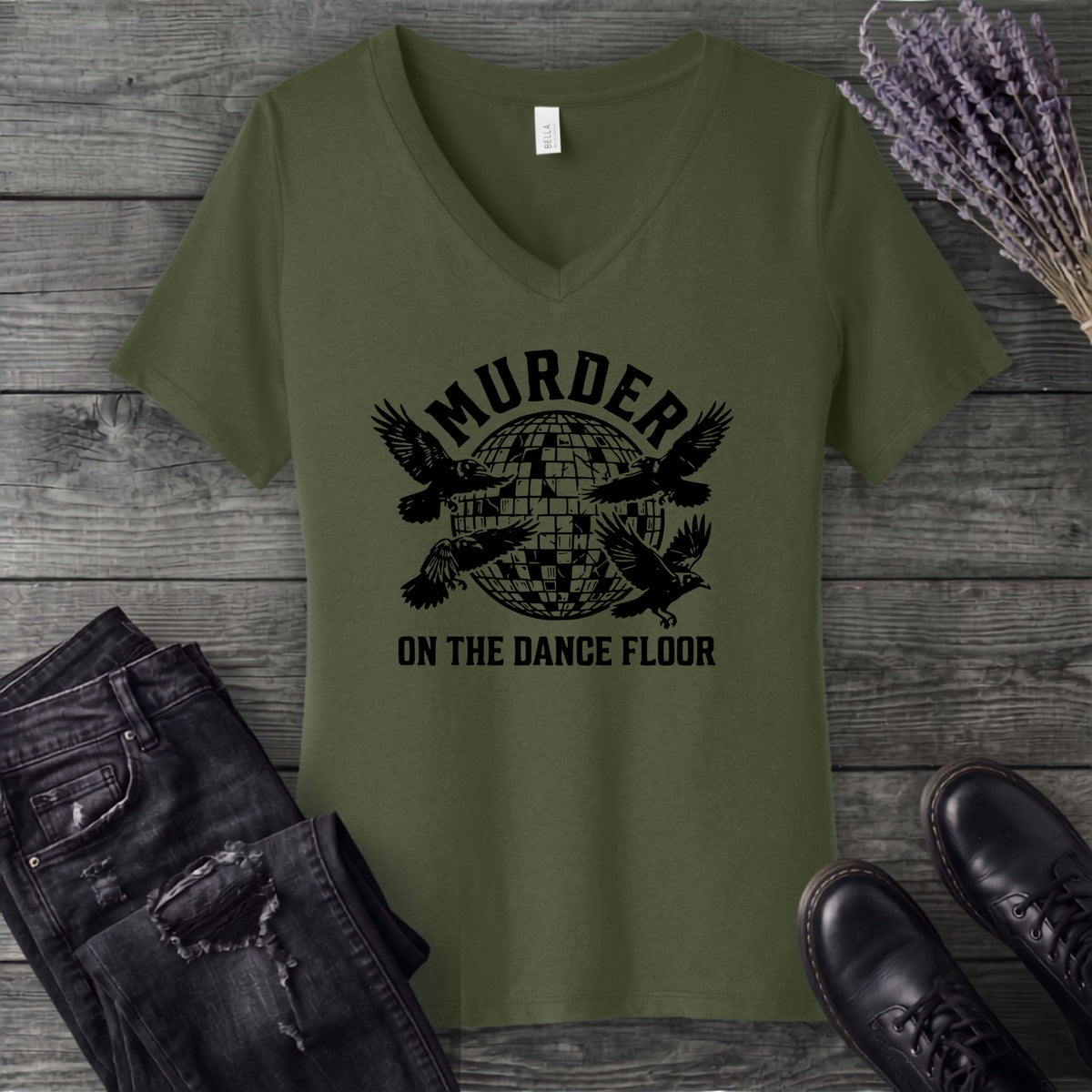 Murder On The Dance Floor V-Neck T-Shirt