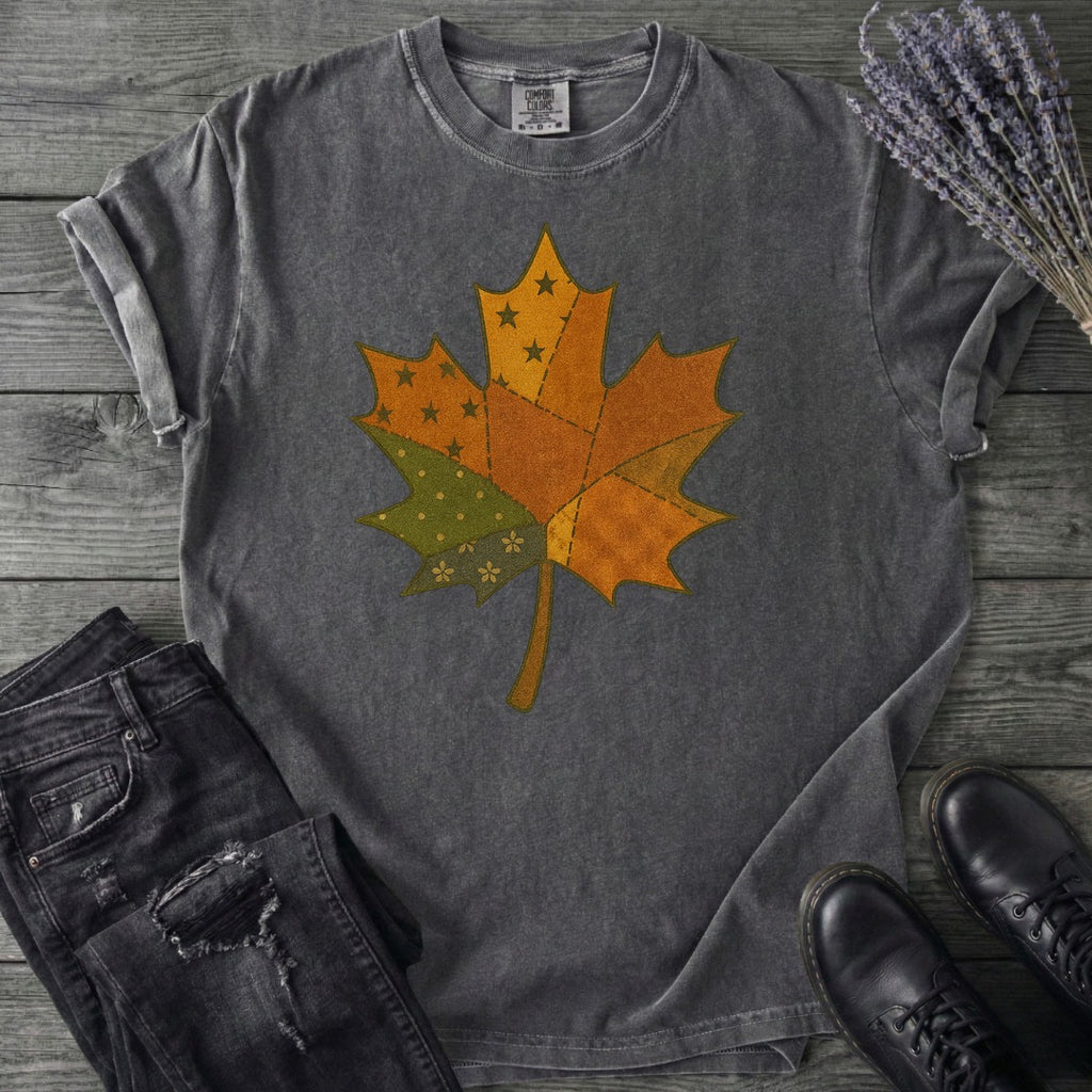 Patchwork Maple Leaf T-Shirt