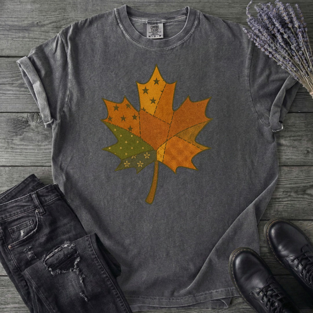 Patchwork Maple Leaf T-Shirt