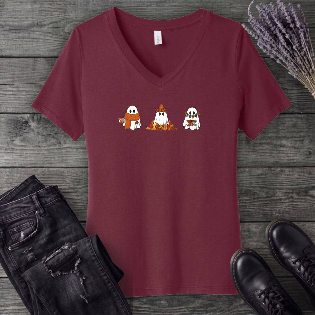 Ghost Trio Autumn V-Neck T-Shirt