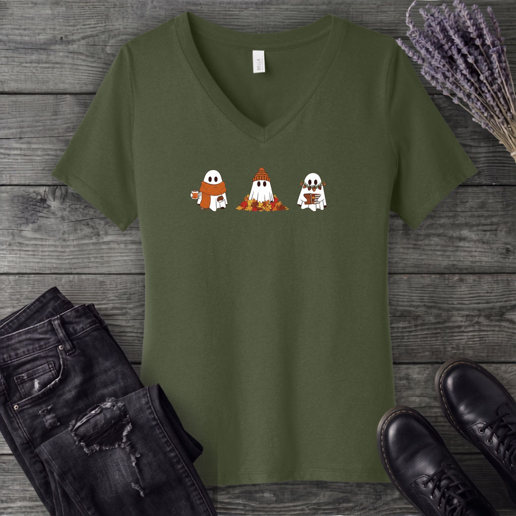 Ghost Trio Autumn V-Neck T-Shirt