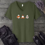 Ghost Trio Autumn V-Neck T-Shirt