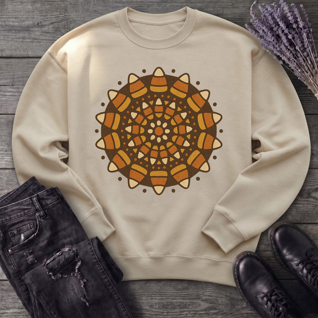 Candy Corn Mandala Sweatshirt