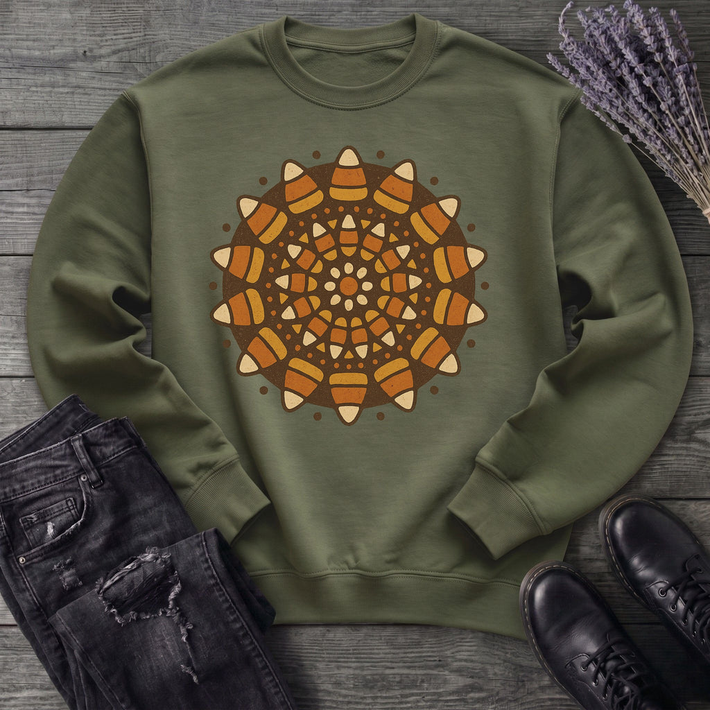 Candy Corn Mandala Sweatshirt