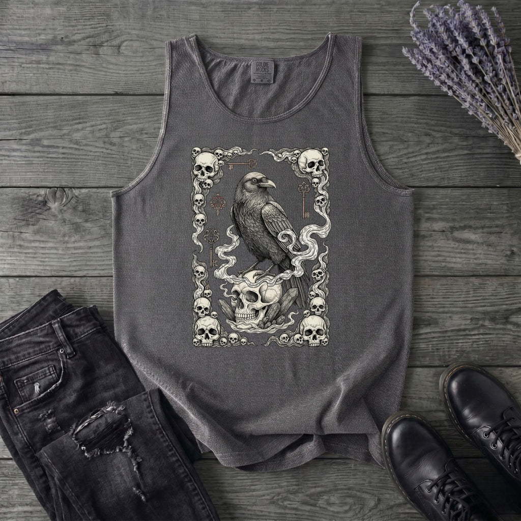 Raven Skull Card Tank Top