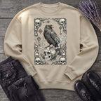 Raven Skull Card Sweatshirt