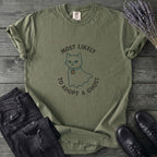 Most Likely To Adopt A Ghost Cat T-Shirt