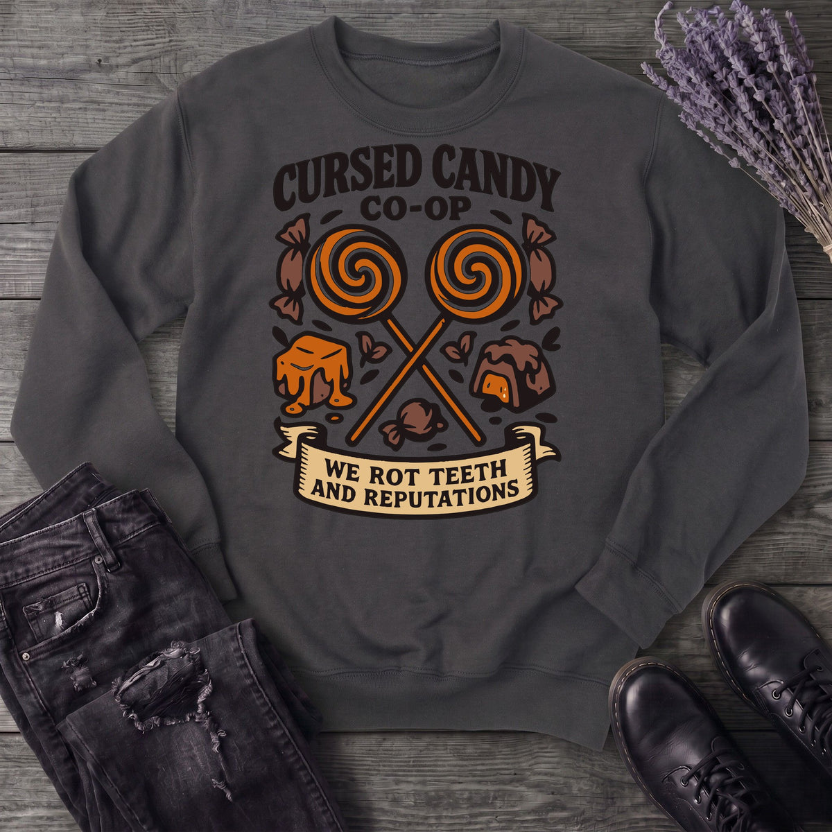 Cursed Candy Co Op Sweatshirt