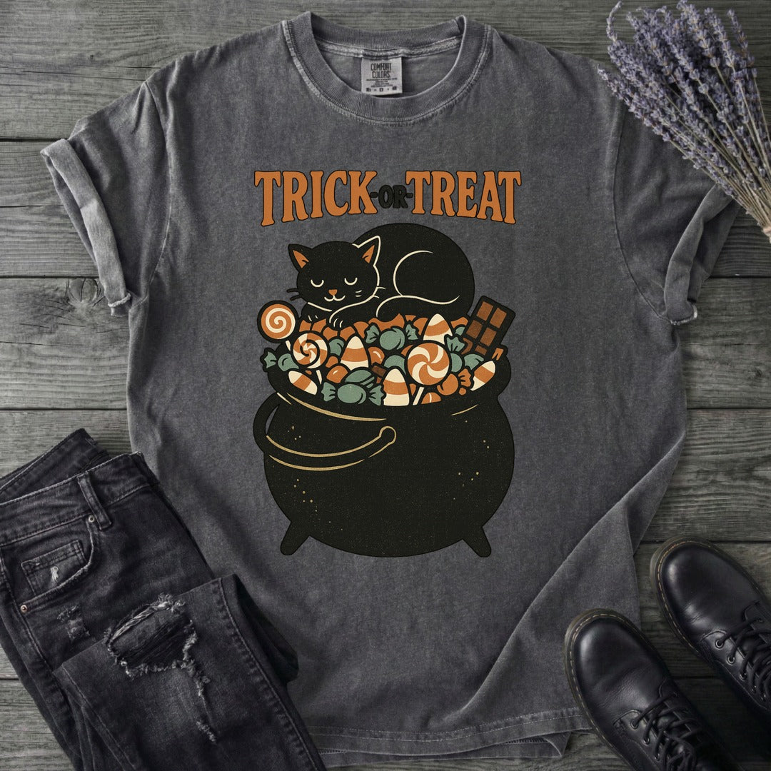 Trick Or Treat Candy Cauldron T-Shirt