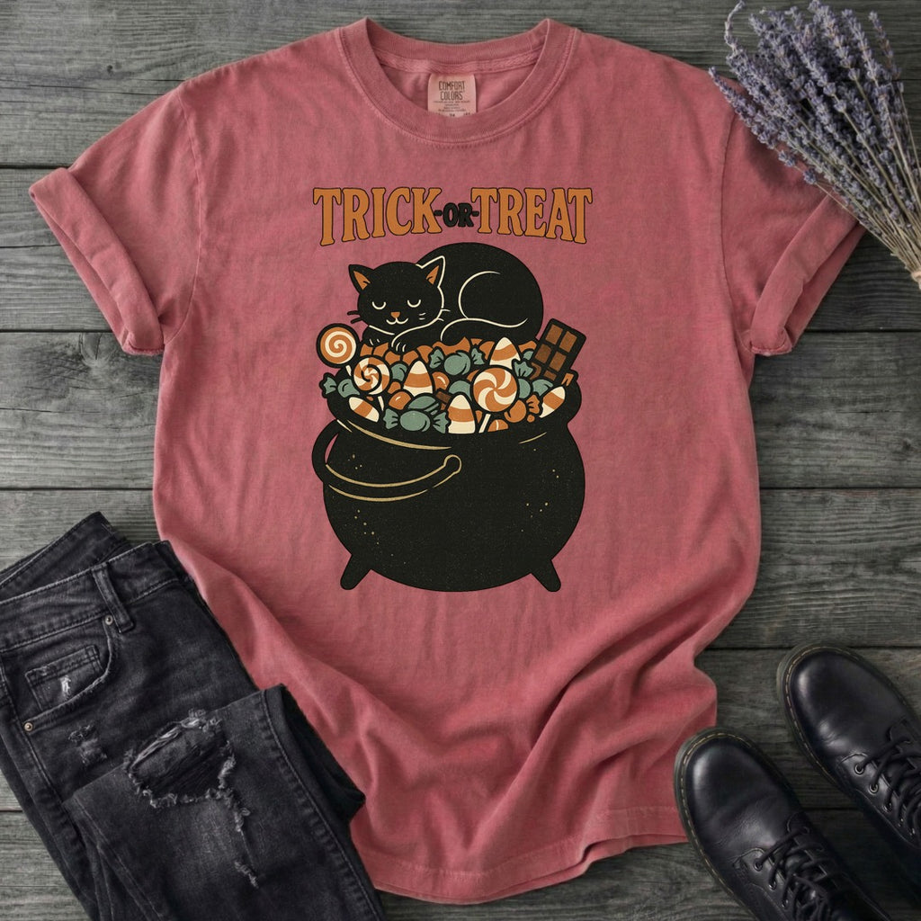 Trick Or Treat Candy Cauldron T-Shirt