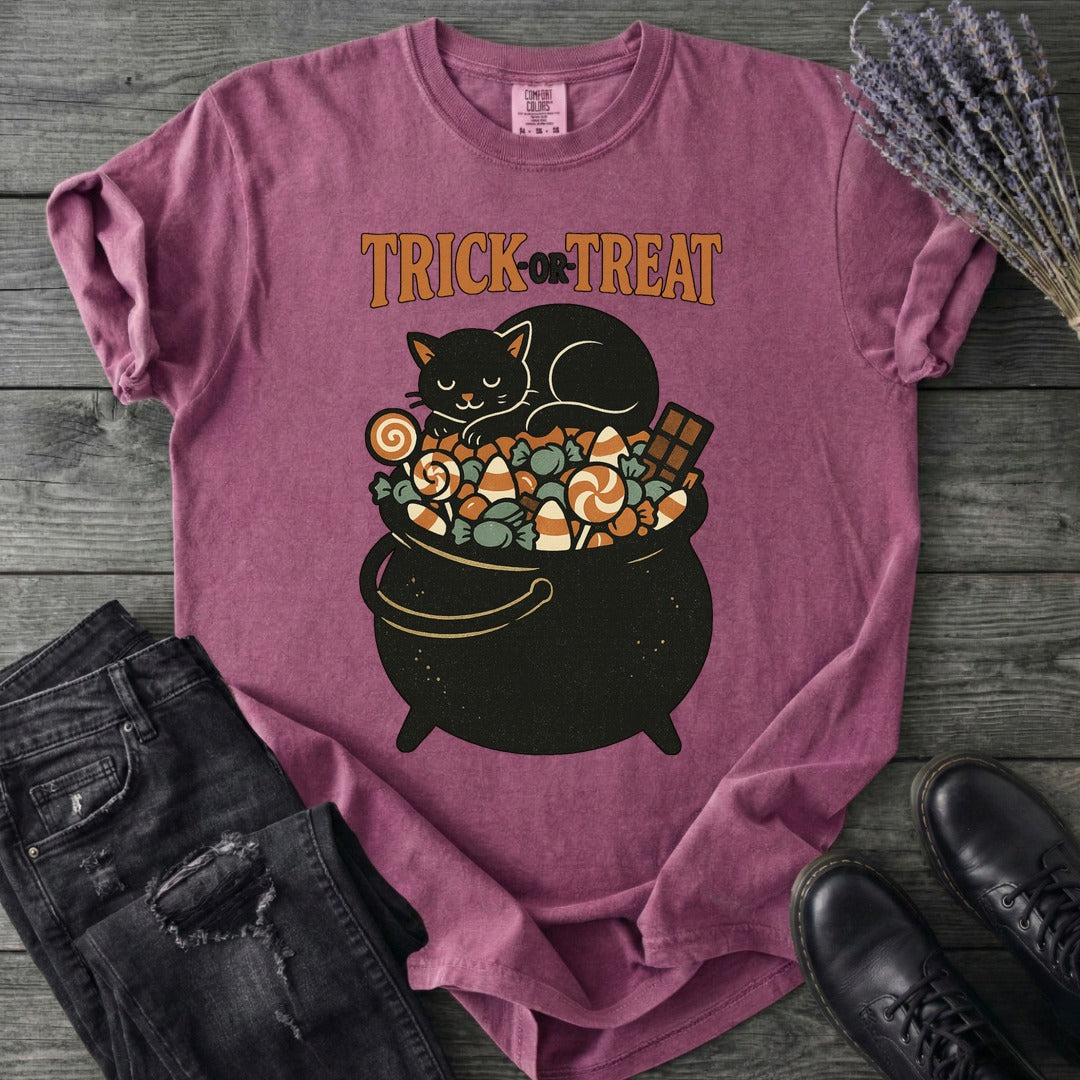 Trick Or Treat Candy Cauldron T-Shirt