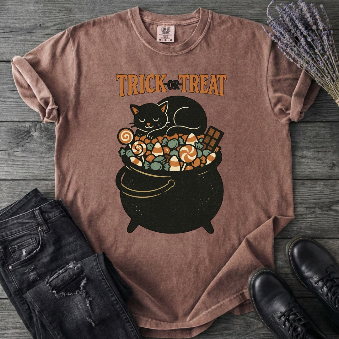 Trick Or Treat Candy Cauldron T-Shirt
