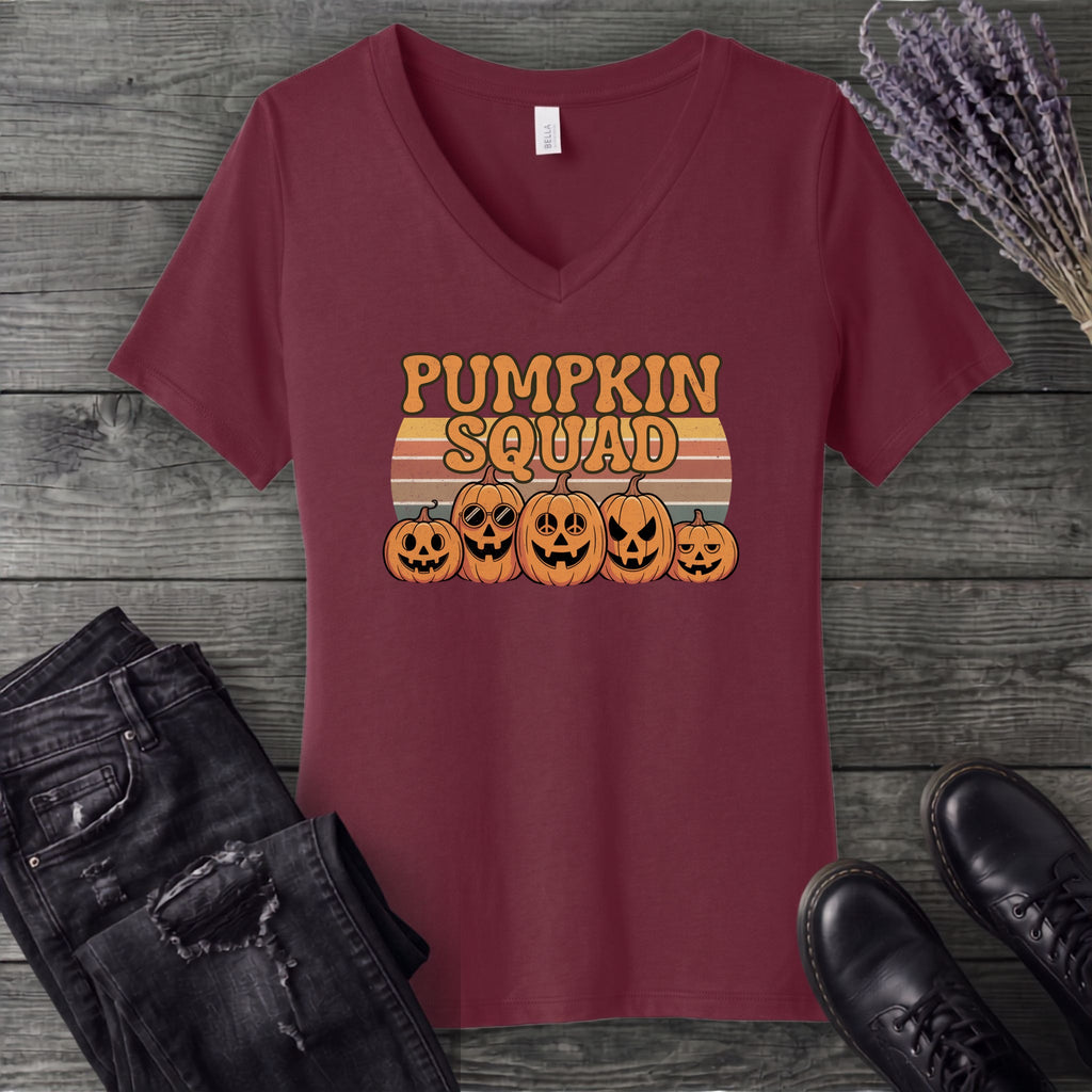 Pumpkin Squad V-Neck T-Shirt